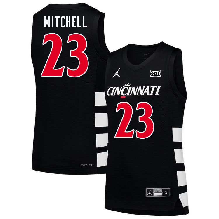 Dillon Mitchell Cincinnati Jersey,Cincinnati Bearcats #23 Dillon Mitchell Basketball Jersey-Black